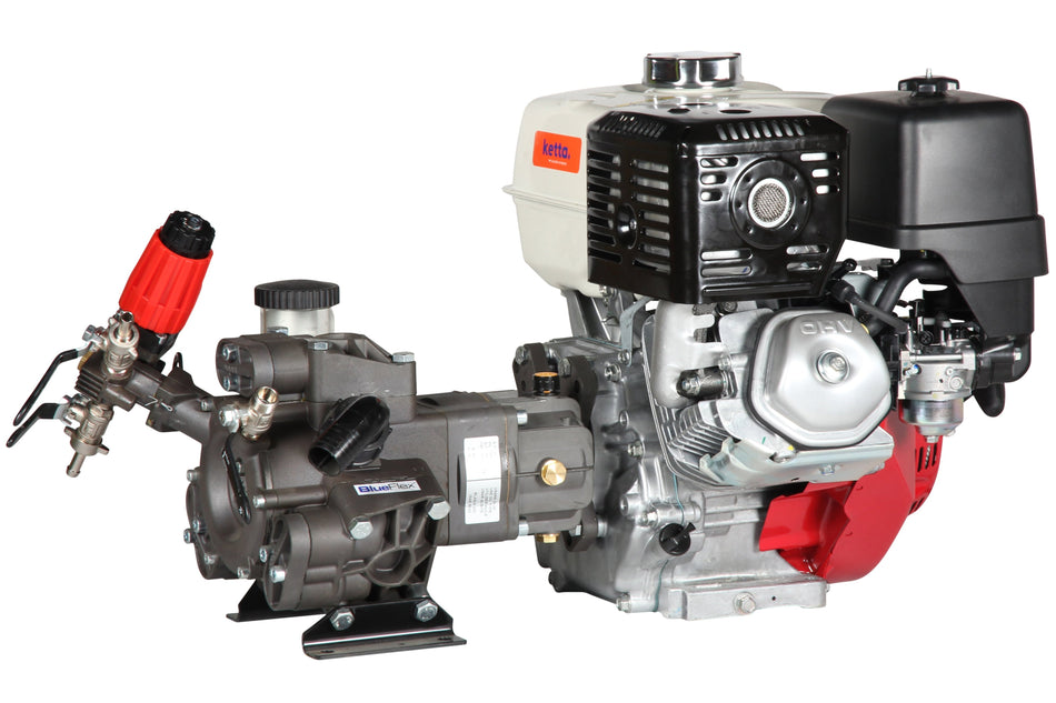 Ketta K-SKID 800 litre skid sprayer with hose reel and Honda GX engine and Annovi Reverberi diaphragm pump - all options