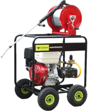 Honda Powered water blaster and 30 m hose reel kit Honda GX390 11 hp 200 bar (3000 psi) 18 lpm