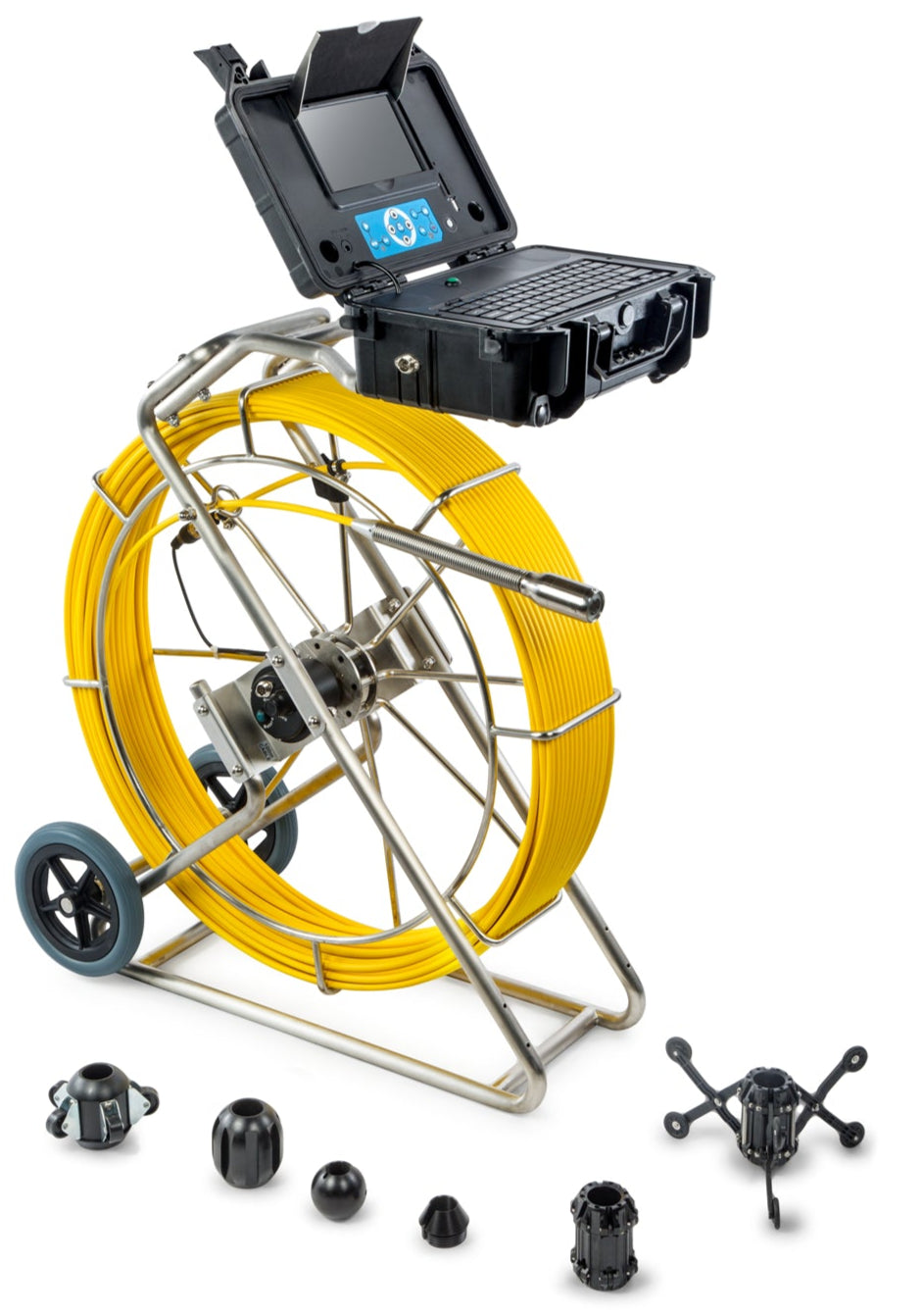 Ketta DrainTracer 3299FB sewer drain pipe inspection camera system with 254 mm (10 inch) colour screen and 60/80/100 or 120 m cable included