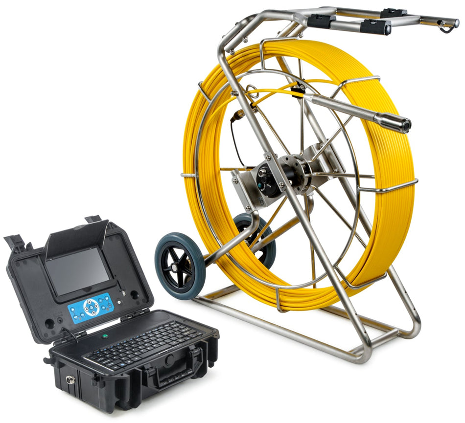 Ketta DrainTracer 3299FB sewer drain pipe inspection camera system with 254 mm (10 inch) colour screen and 60/80/100 or 120 m cable included
