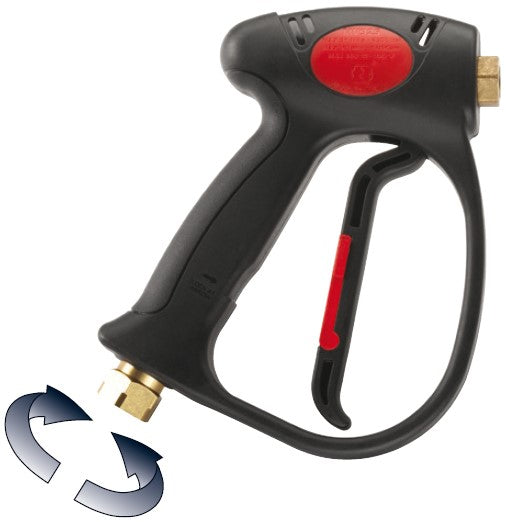 Sauro Rossi Auto A series retractable water blaster hose reel with 10 mm (3/8 inch) ID hose and gun kit