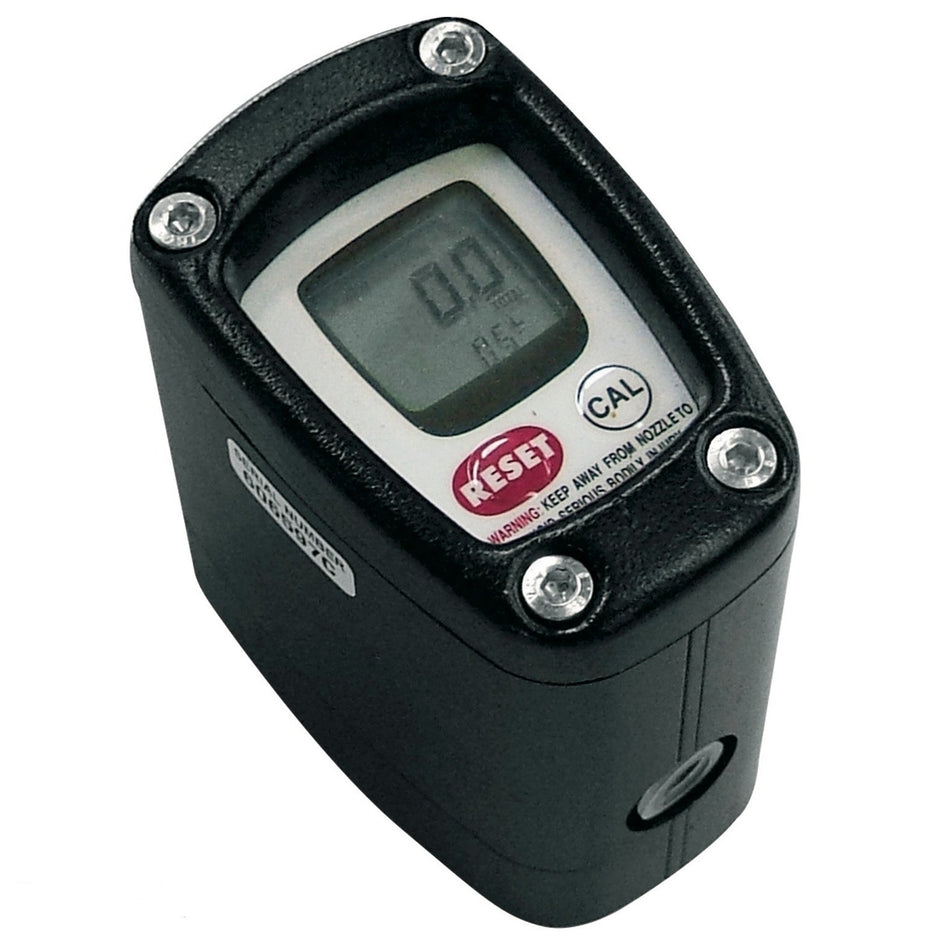 Piusi K200 digital flow meter 1/8 inch BSP(F) for grease, oil and diesel 0.1 to 2.5 lpm 500 bar (7200 psi)