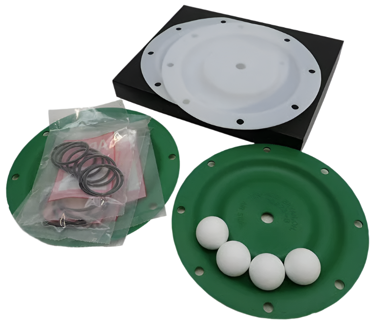 Aro 637119-44-C Pro 1 inch pump service repair kit with PTFE (Teflon) balls and PTFE (Teflon) diaphragms and orings
