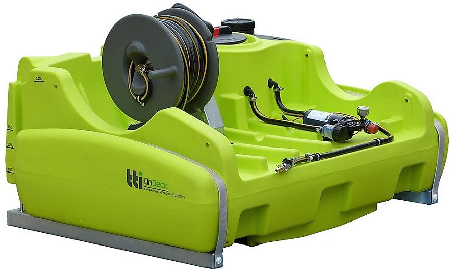 TTi OnDeck 300 litre UTV sprayer with 30 m hose reel Remco ProFlo 3300 12v pump 8.3 lpm 4.1 bar (60 psi)