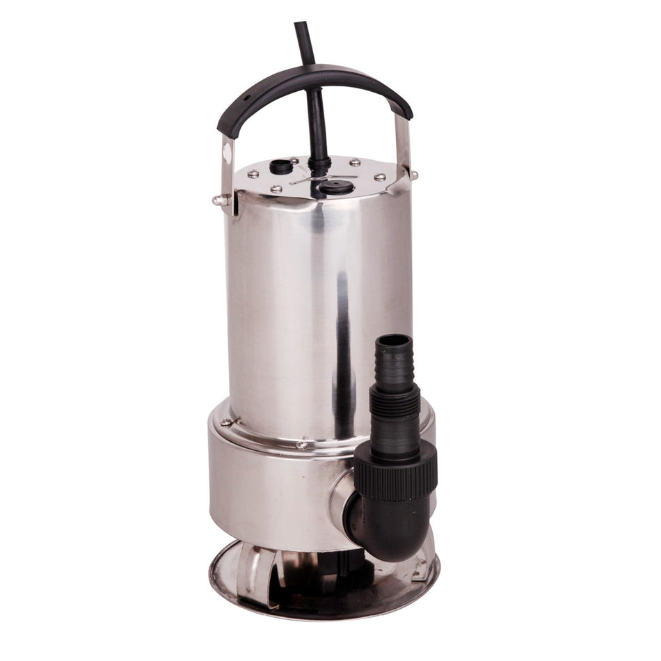 Ketta SSD750-B stainless steel submersible pump (optional float switch) 750 watt 230v 217 lpm (57 gpm) 8.0 m head (12 psi)