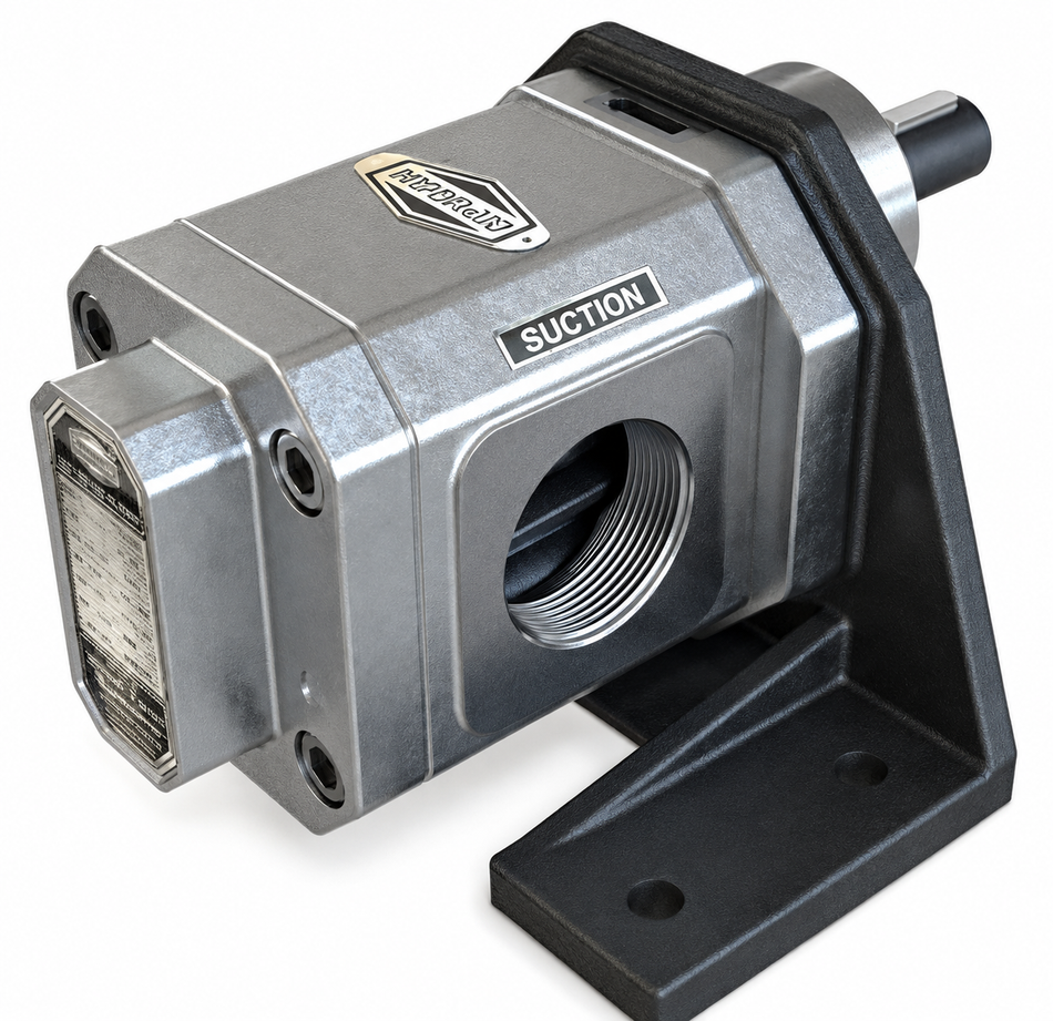 RotoFluid FTSS stainless steel rotary gear pump rated @ 1440 rpm fluid temperatures to 200ºC 10 bar (145 psi) max