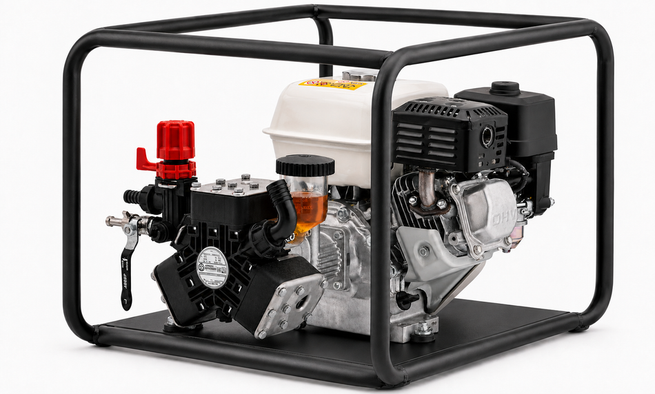 Annovi Reverberi AR25bp triple diaphragm poly soft-wash pump 25 lpm 20 bar (290 psi)