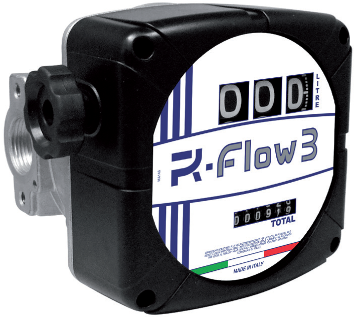 FoxHose FDR series diesel fuel hose kit with 25 mm (1 inch) hose, Carder automatic fuel nozzle and flow meter