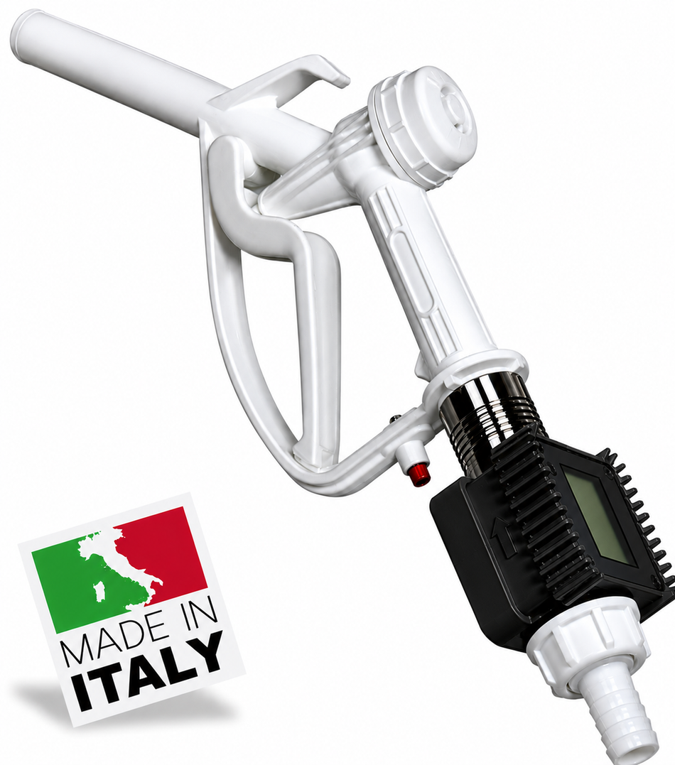 Ketta BIGflow 12v submersible calf milk pump kit with 25 mm (1 inch) hose and CR120 flow meter nozzle