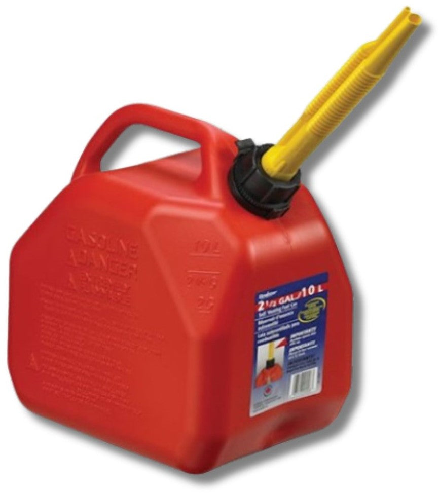 Scepter 10 litre red jerry can for petrol with flexible spout and brea ...