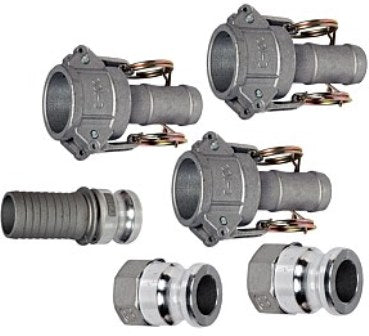 3 inch camlock kit aluminium (6 piece set)