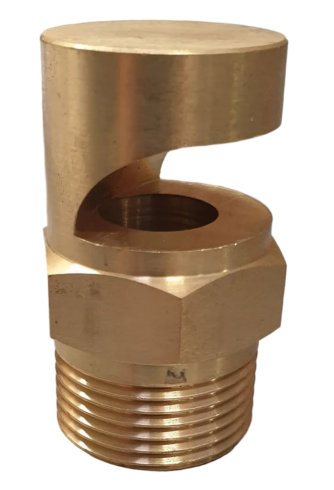 Ketta FJ brass flood nozzle 3/4 inch BSP(M) 140° spray angle - all sizes