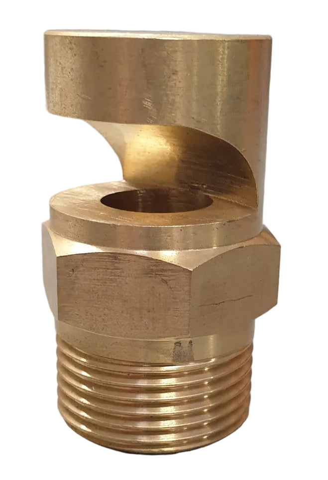 Ketta FJ brass flood nozzle 1 inch BSP(M) 140° spray angle - all sizes