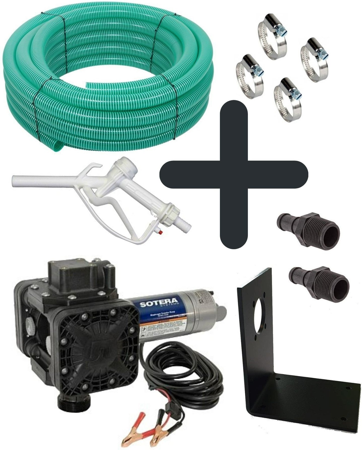 Sotera SS415B 12v diaphragm pump and 30 m hose kit with dispensing noz ...