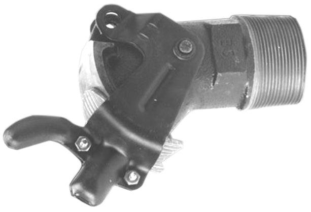 Ketta D215AN heavy oil and molasses gate valve with locking nut and NPT(M) threads - all sizes