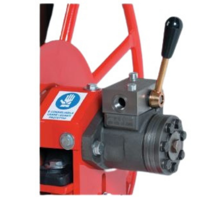 Sauro Rossi hydraulic motor kit for Magnum Golia Baby hose reels etc includes control valve and mounting bracket assembly
