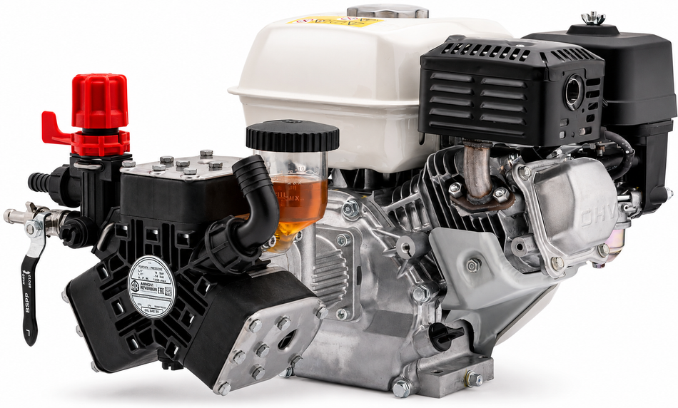 Annovi Reverberi AR25bp triple diaphragm poly soft-wash pump 25 lpm 20 bar (290 psi)