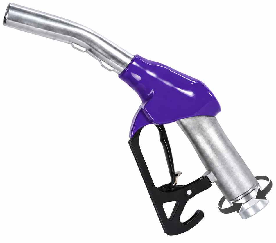 ZYQ automatic diesel fuel nozzle including 1 inch BSP(F) inlet swivel 60 to 120 lpm - all types