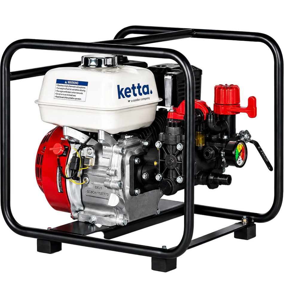 Annovi Reverberi AR252 diaphragm pump with Ketta or Honda engine 25 lpm 25 bar (362 psi)