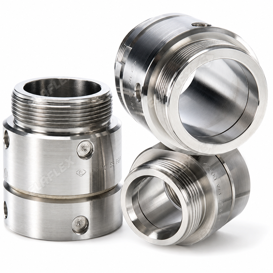 Aluminium DG50IGAG-AL inline swivel 2 inch BSP(M) x 2 inch BSP(F) with parallel threads and Viton seals