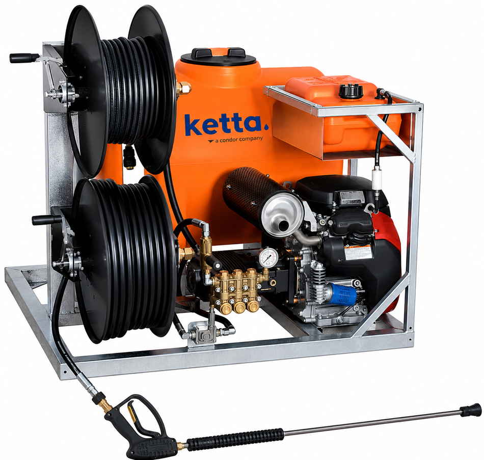 Ketta Van Mount VM series compact water blaster kit 1050 x 1105 x 1040 mm (L x W x H)