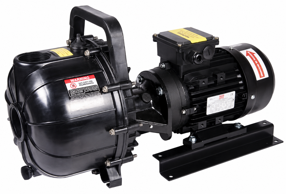 Pacer S-series 3 inch BSP(F) black Polyester electric pump 700 lpm 22.5 m head