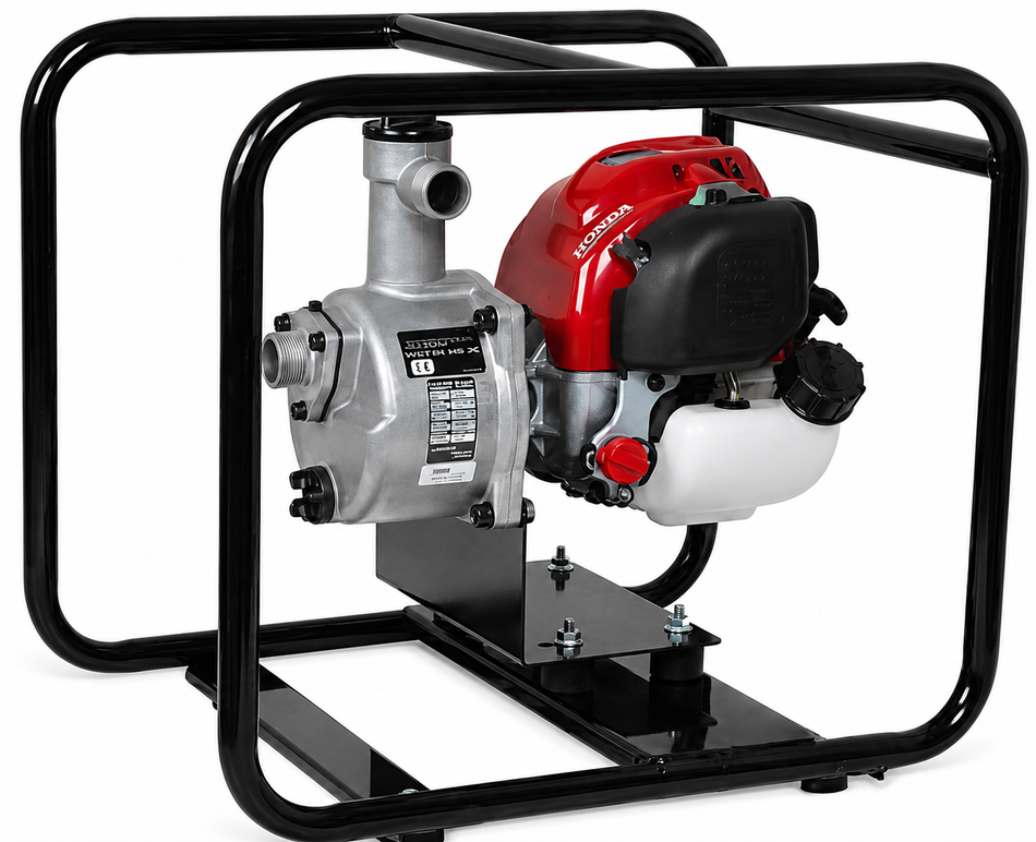 Honda Powered SCR-254HX 25 mm 1 inch BSP(M) mini water pump and roll frame 130 lpm 36 m head