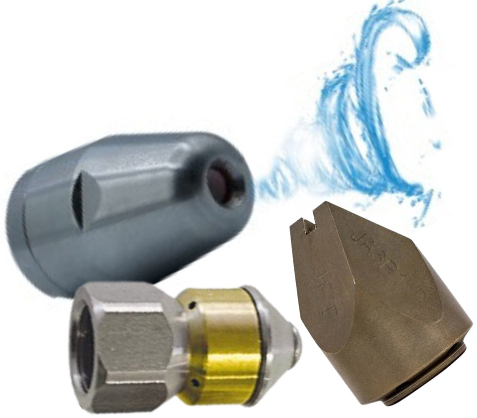 Ketta KIT700A 3 piece drain jetter nozzle kit size 080 for 25-28 lpm @ 200 bar (3000 psi) 22 hp min.