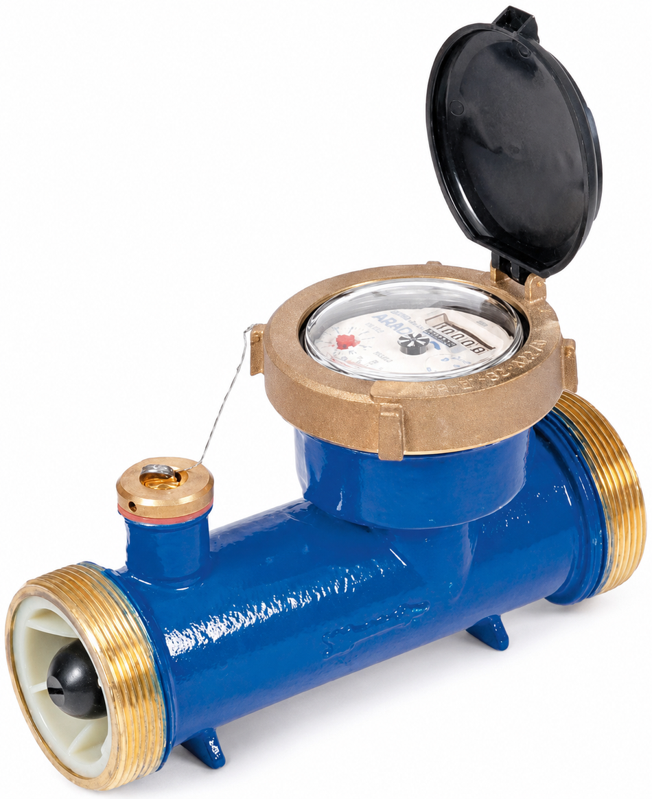 Arad ADWMR50-EV 50 mm 2 inch BSP(M) water flow meter with pulse output 1000 lpm 16 bar (232 psi)