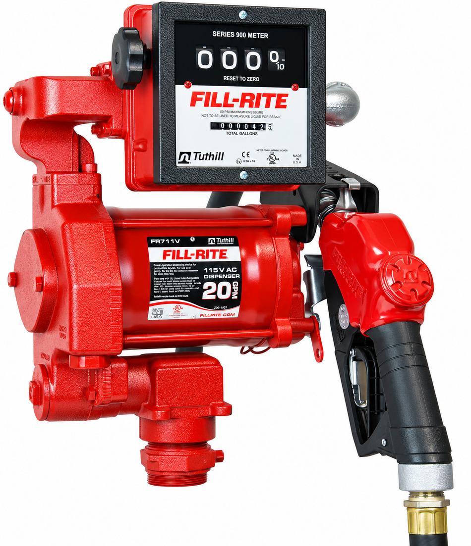 Fill Rite FR705VE 230v petrol and diesel fuel pump (IECEx rated) 1 inch NPT(F) 75 lpm