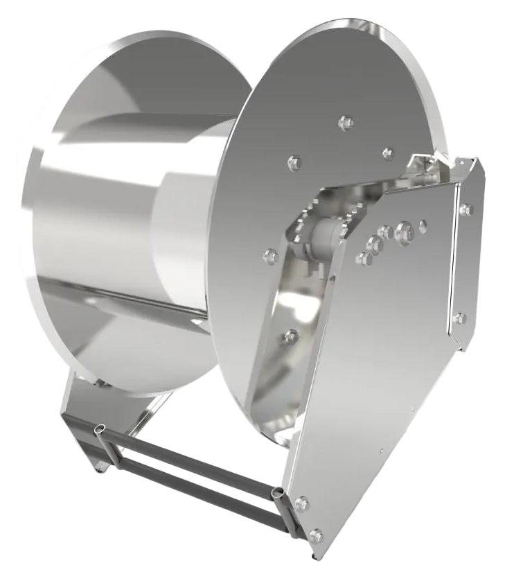 Ketta Auto X4 stainless steel retractable hose reel for 35 m x 19 mm hose 200 bar (2900 psi)