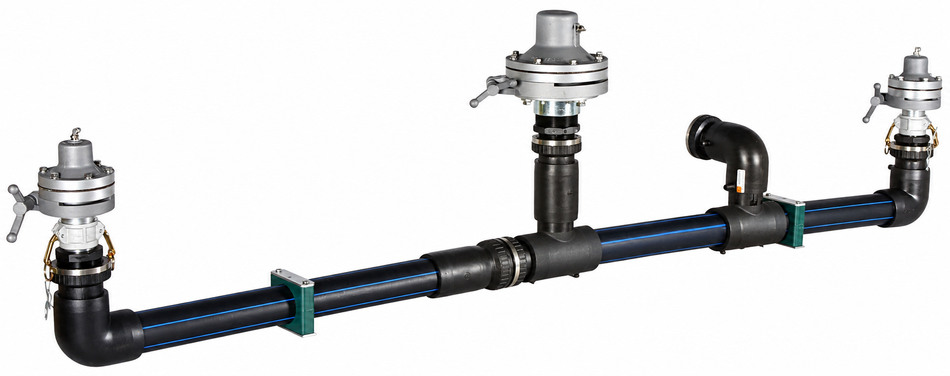 Ketta KJR-A water truck spray bar kit with 3 x air operated nozzles 2.2 m boom width