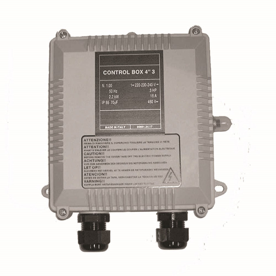 TESLA CBOX075 ”C/BOX 0.75KW-1HP 4”” 7A 25MF” TES-CBOX075