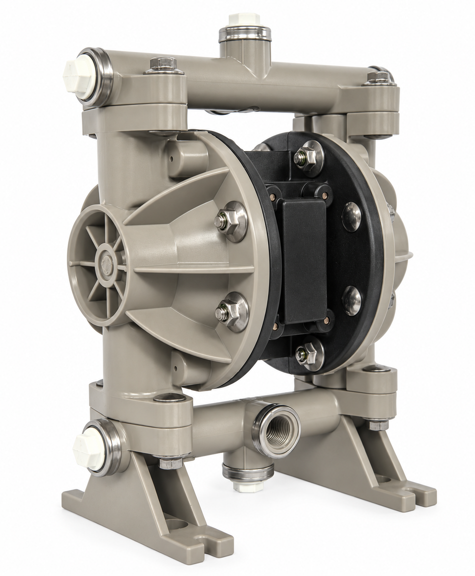 Ketta GA05 Series 13 mm 1/2 inch NPT(F) poly air operated diaphragm pump 49 lpm 6.9 bar (100 psi) - all options