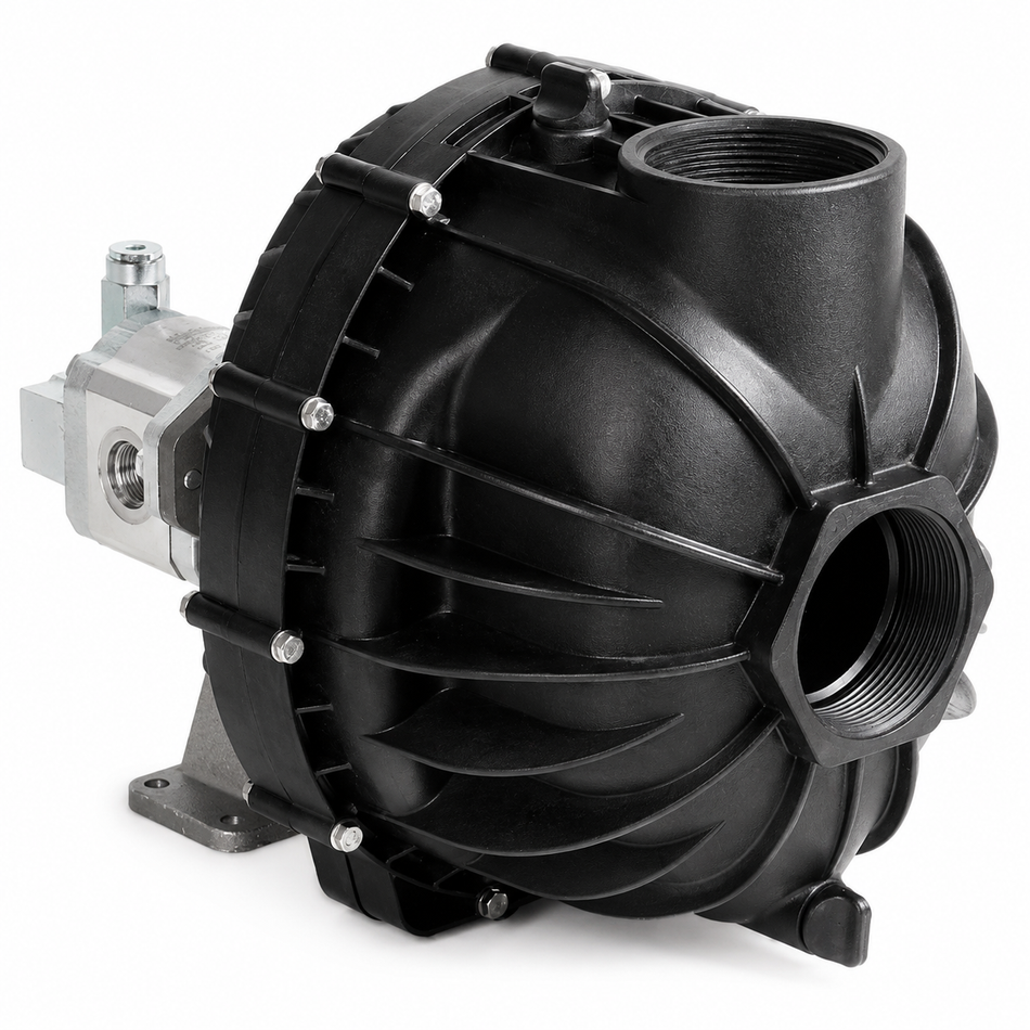 Hypro 9343P 3 inch NPT(F) hydraulic driven poly pump (EPDM seals) 1832 lpm 40 m head