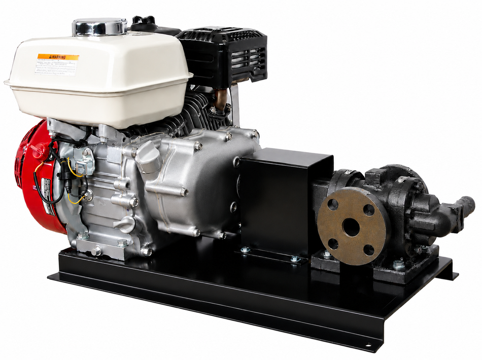 RotoFluid FTRB series heavy duty gear pump with Honda GX industrial engine 10 bar (145 psi)