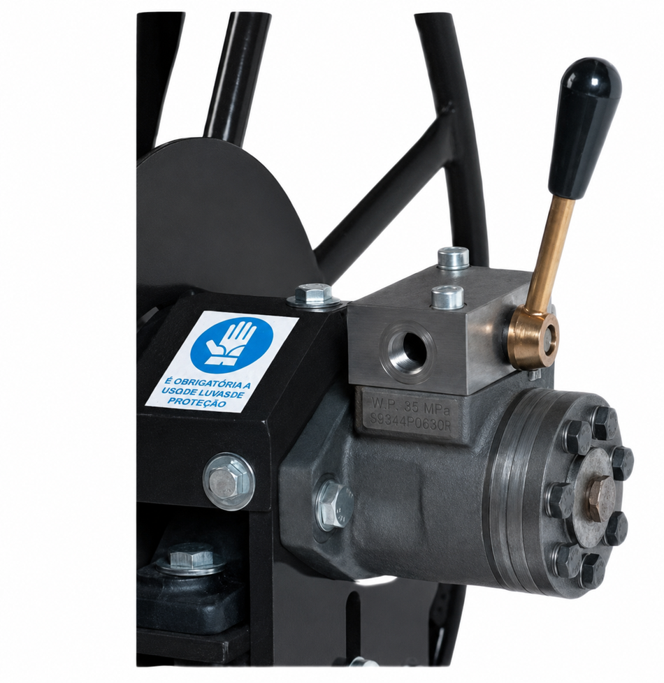 Ketta hydraulic motor kit for Magnum Golia Baby hose reels etc includes control valve and mounting bracket assembly