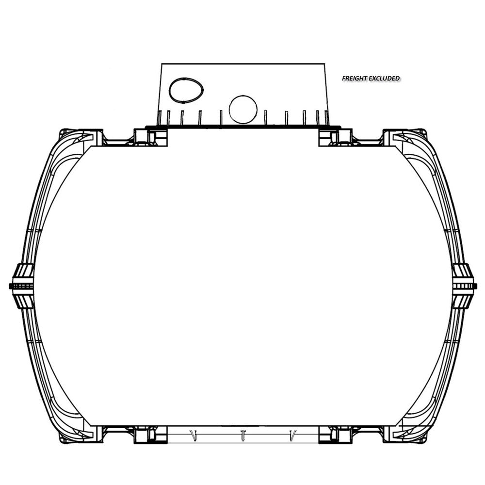 BIA-ICON2700PNO - Pe LID, No PLUMBING, 2080 L X 1565 W X 2010 H (STD SHAFT)
