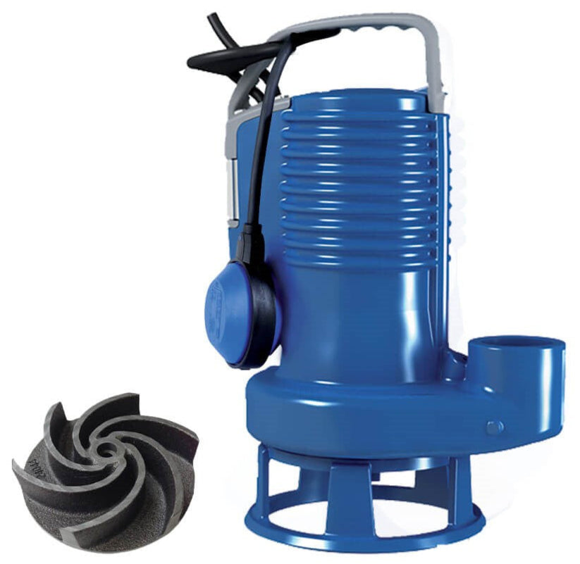 ZEN-DGBLUEP150/2/G50VMG+E-IMP - 240V 1Ø Pump, float, Small E-Impeller Fitted
