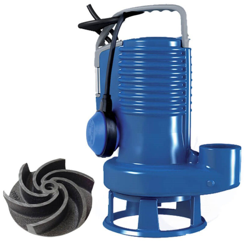 ZEN-DGBLUEP200/2/G50VMG+E-IMP - 240V 1Ø Pump, float, Large E-Impeller Fitted