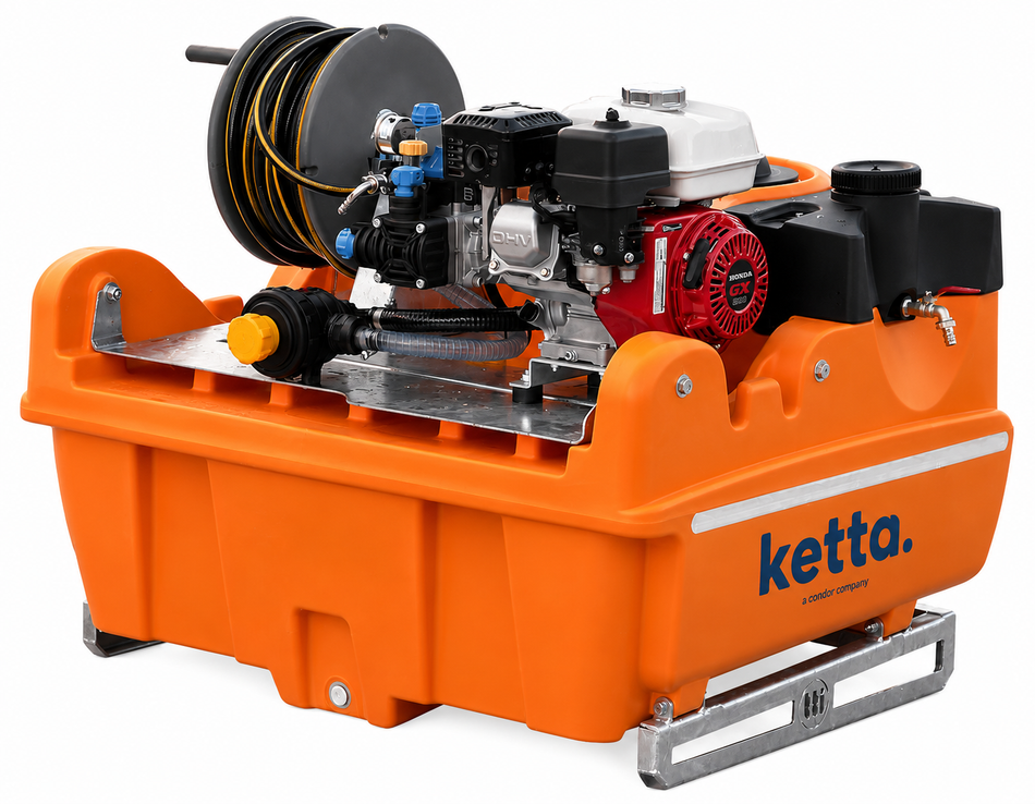 TTi OnDeck Compact 300 litre UTV sprayer with hose and reel kit Honda GX series engine
