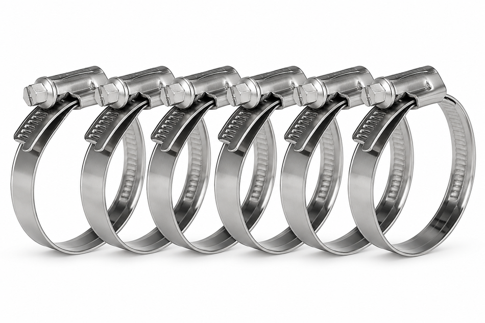 Ketta HCK025 hose clamp kit for 25 mm (1 inch) ID hoses - includes 6 x clamps