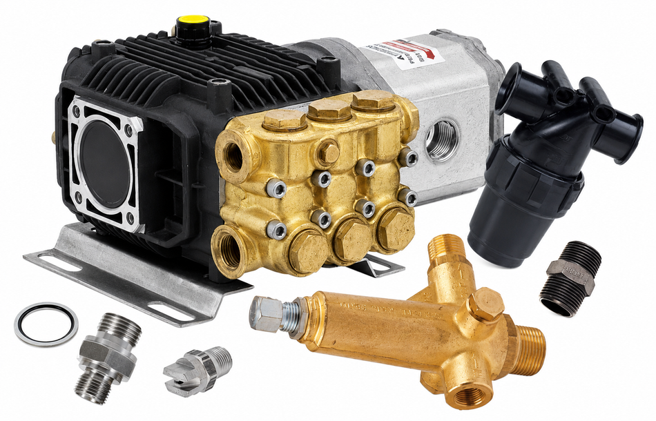 Annovi Reverberi HYD-RK15.15 hydraulic driven water blaster pump 150 bar (2200 psi) 15 lpm (3.96 gpm)