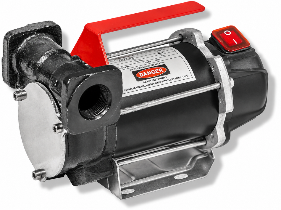 Piusi Carry 3000 12v DC diesel pump with 3/4 inch BSP(F) inline ports 1.5 bar (22 psi) 50 lpm