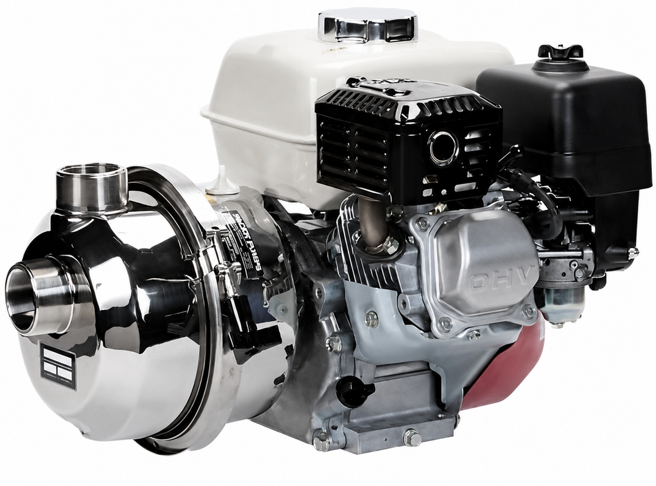 Pacer I series 2 inch BSP(M) stainless steel pump Honda GX200 5.5 hp 650 lpm 23 m head
