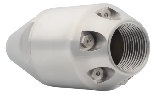 Roberto Bruna Alien 1 inch BSP(F) rotating drain jetter nozzle for difficult pipe blockages 160 to 300 lpm