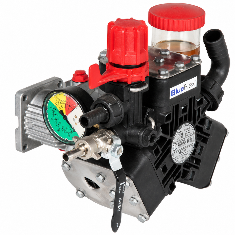 Annovi Reverberi AR25bp triple diaphragm poly softwash pump 25 lpm 20 bar (290 psi) - all types