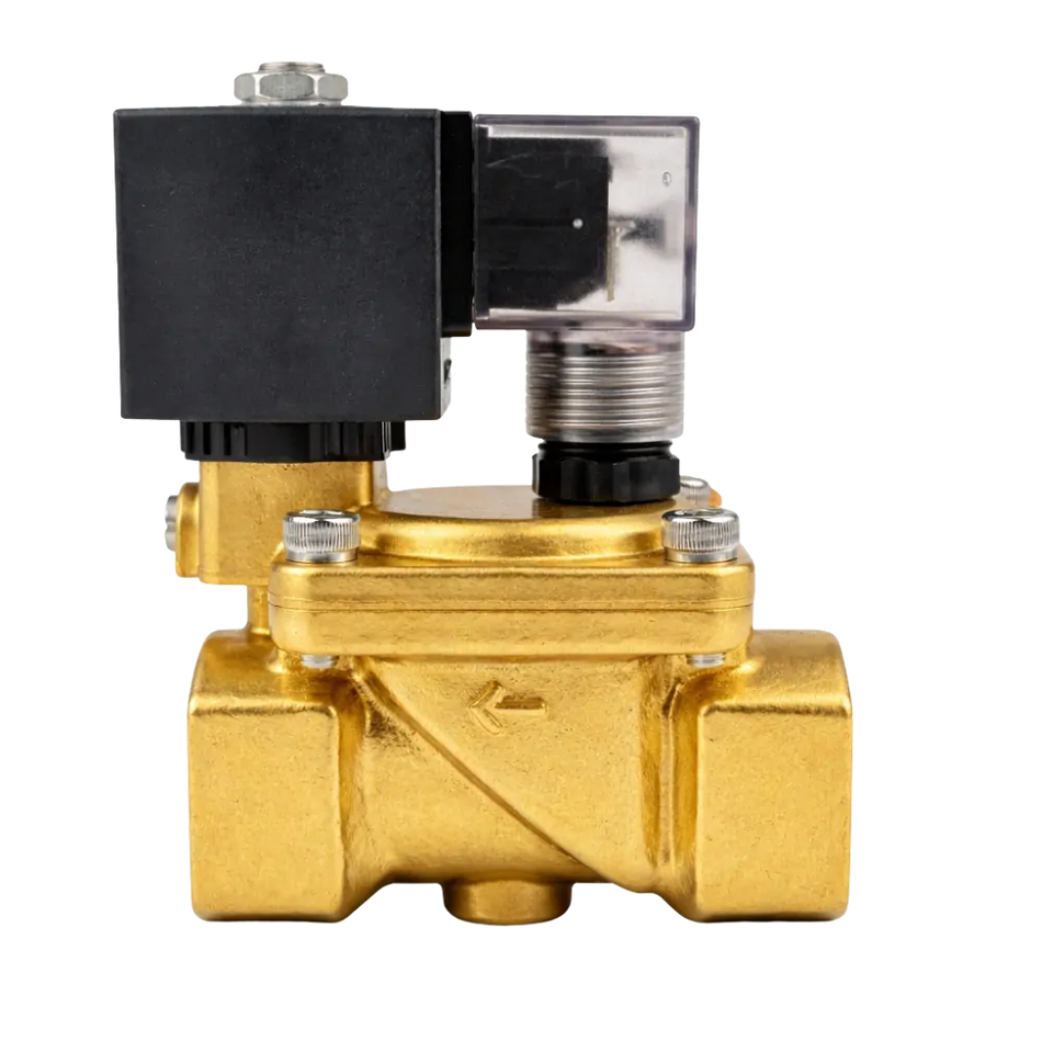 Ketta B35M series solenoid valve brass general purpose manual override differential (normally closed - power to open) - all sizes