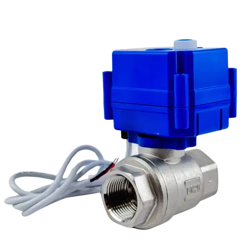Ketta BASM series electric ball valve 316 stainless steel BSP(F) threads 10 bar (145 psi) 12-24v AC/DC - all sizes