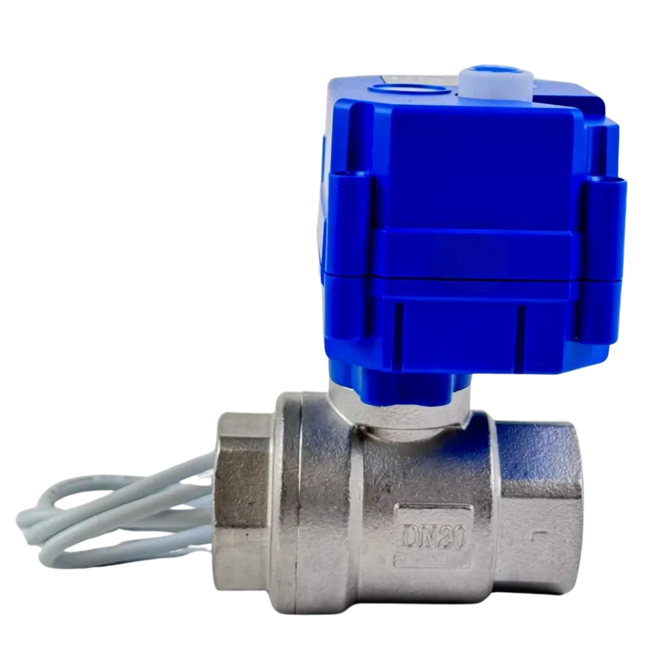 Ketta BASM series electric ball valve 316 stainless steel BSP(F) threads 10 bar (145 psi) 12-24v AC/DC - all sizes
